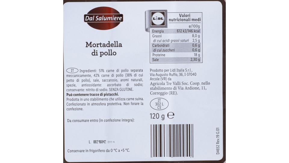 Mortadella di Pollo