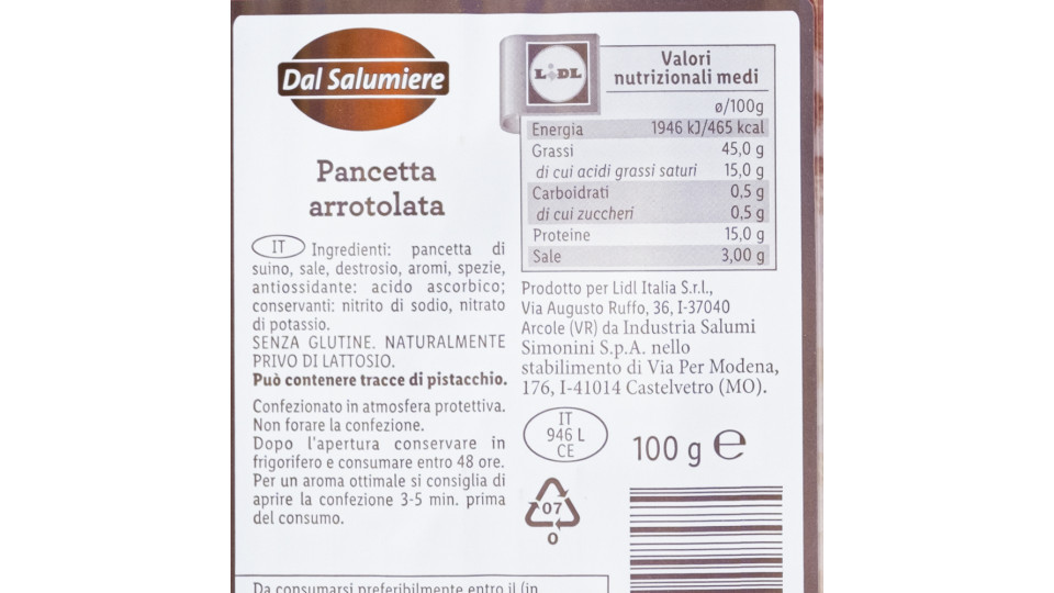 Pancetta Arrotolata