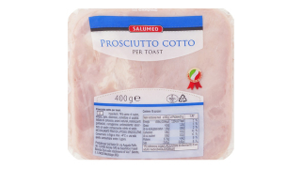 Prosciutto Cotto per Toast, al Trancio