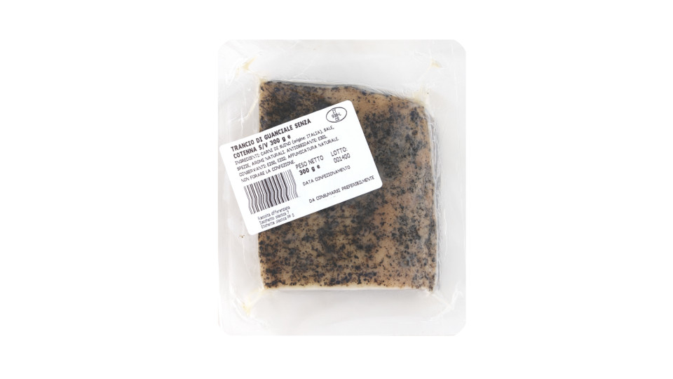 Guanciale Stagionato al Trancio