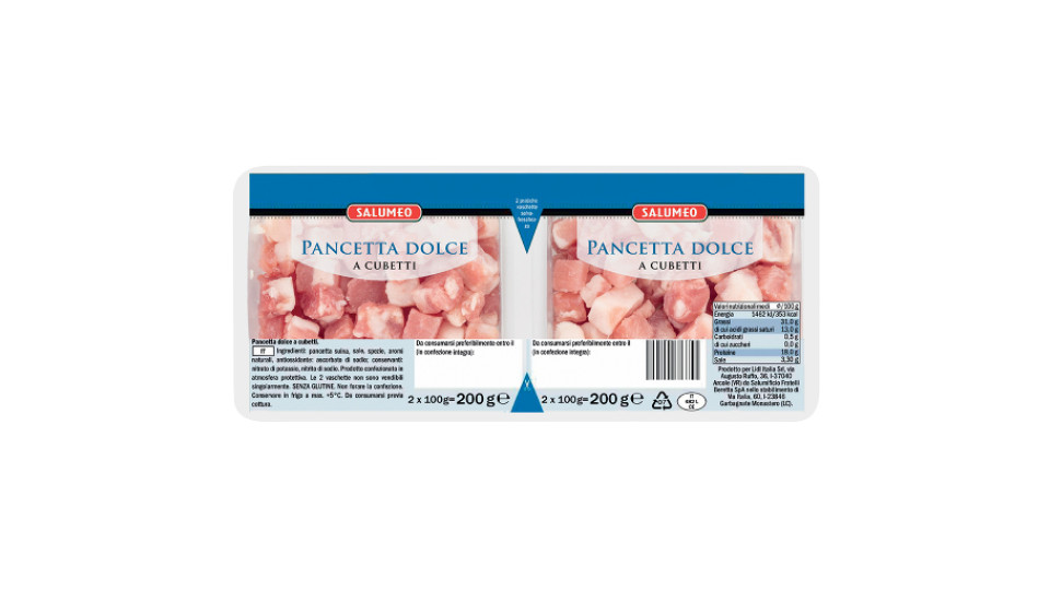 Pancetta Dolce a Cubetti