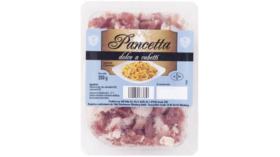 Pancetta Dolce a Cubetti