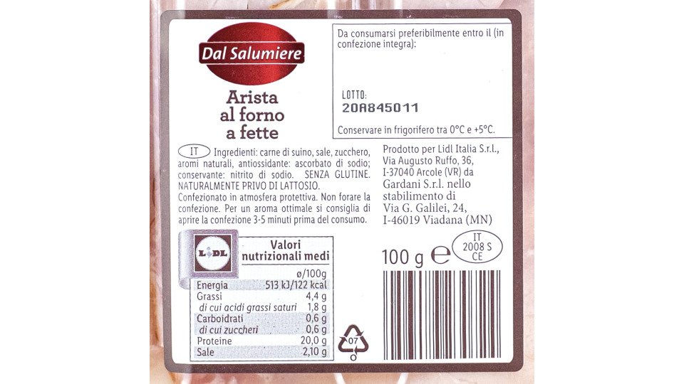 Arista al Forno a Fette