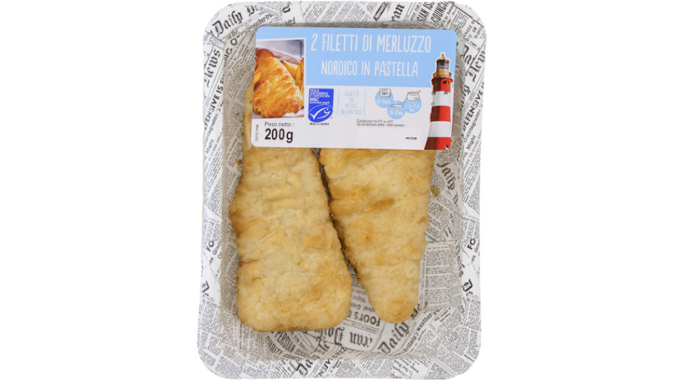 Filetti di Merluzzo Nordico in Pastella