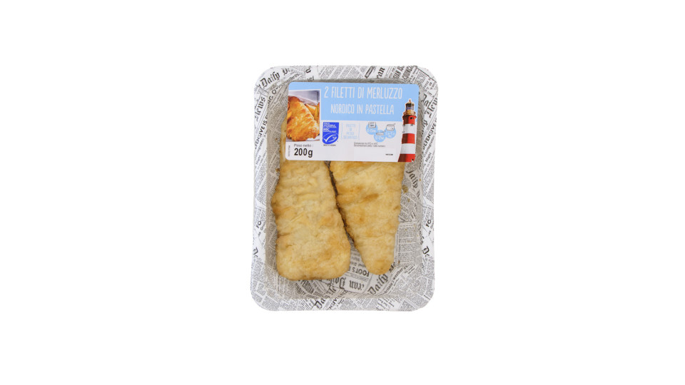 Filetti di Merluzzo Nordico in Pastella