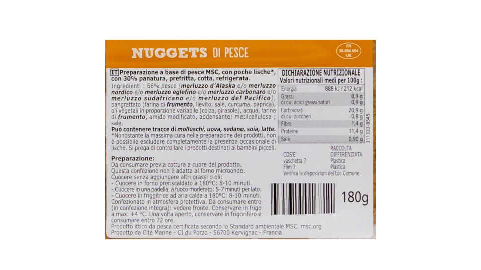 Nuggets di Pesce