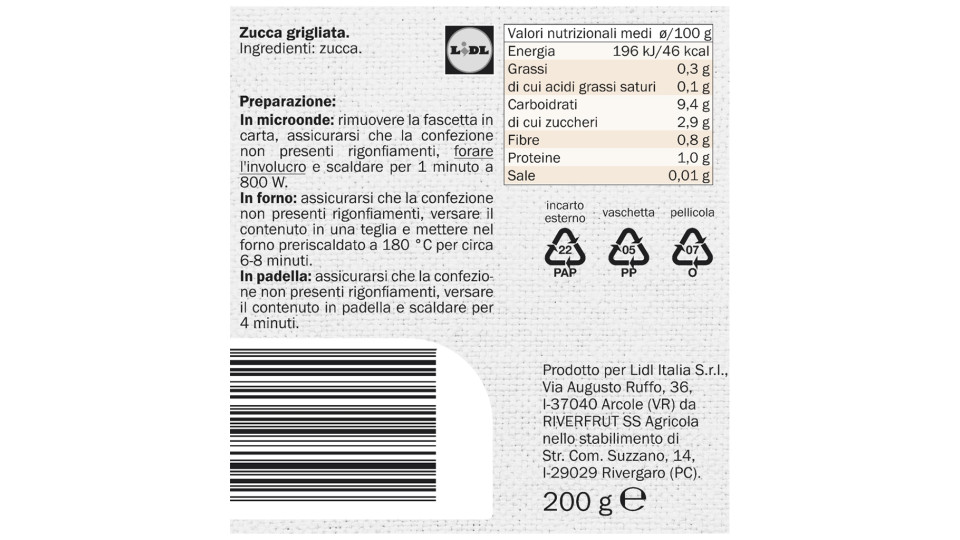 Zucca Grigliata