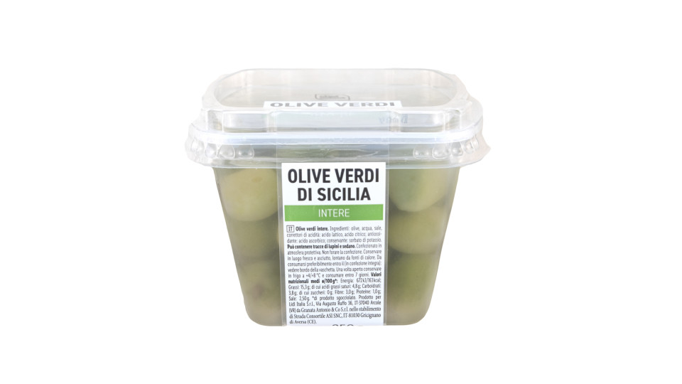 Olive Verdi di Sicilia Intere