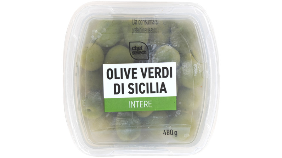 Olive Verdi di Sicilia Intere