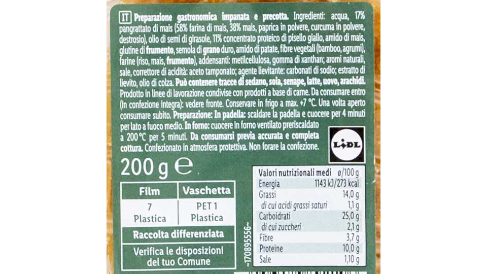 Cotolette Impanate Vegetali