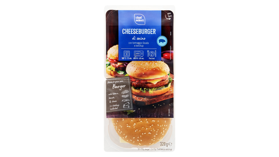 Cheeseburger con Ketchup Suino