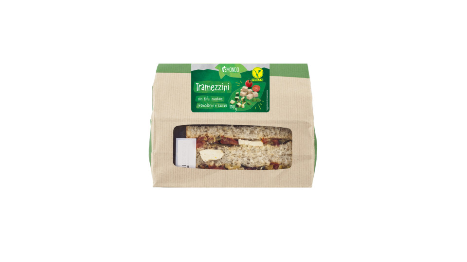 Tramezzini con Tofu, Zucchine e Pomodori