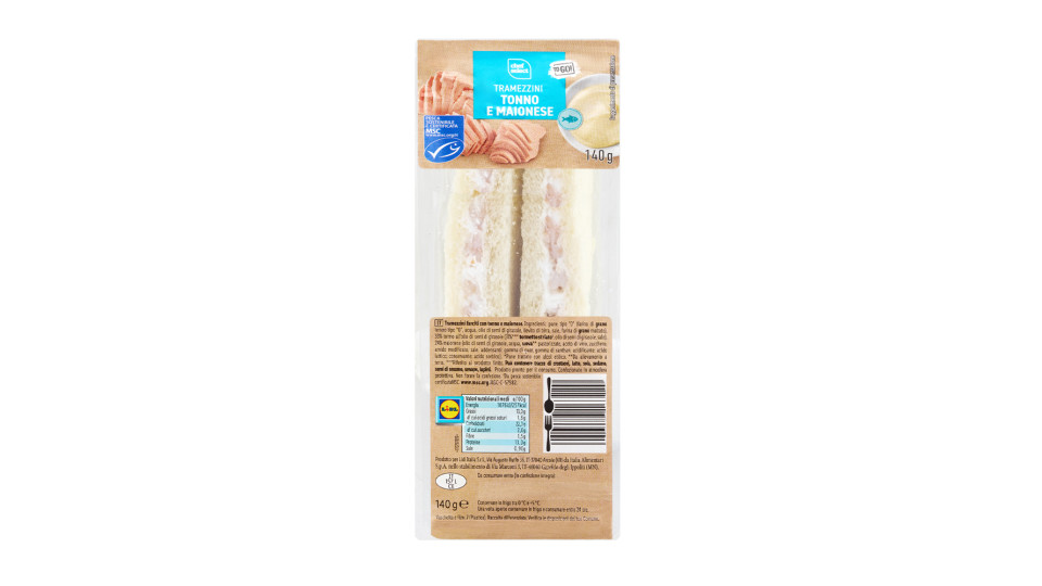 Tramezzini con Tonno e Maionese
