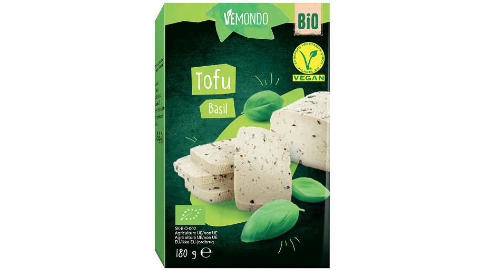 Tofu Bio con Basilico