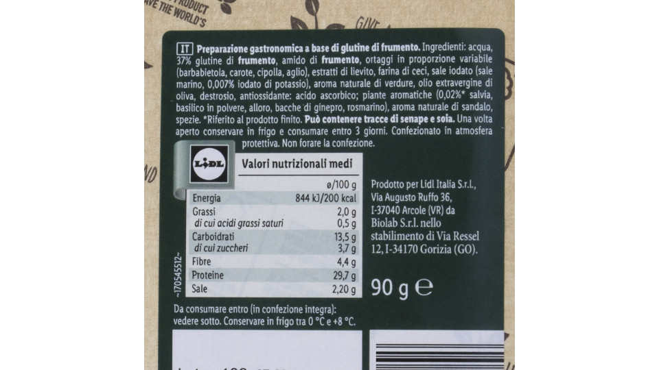 Affettato Vegetale Classico