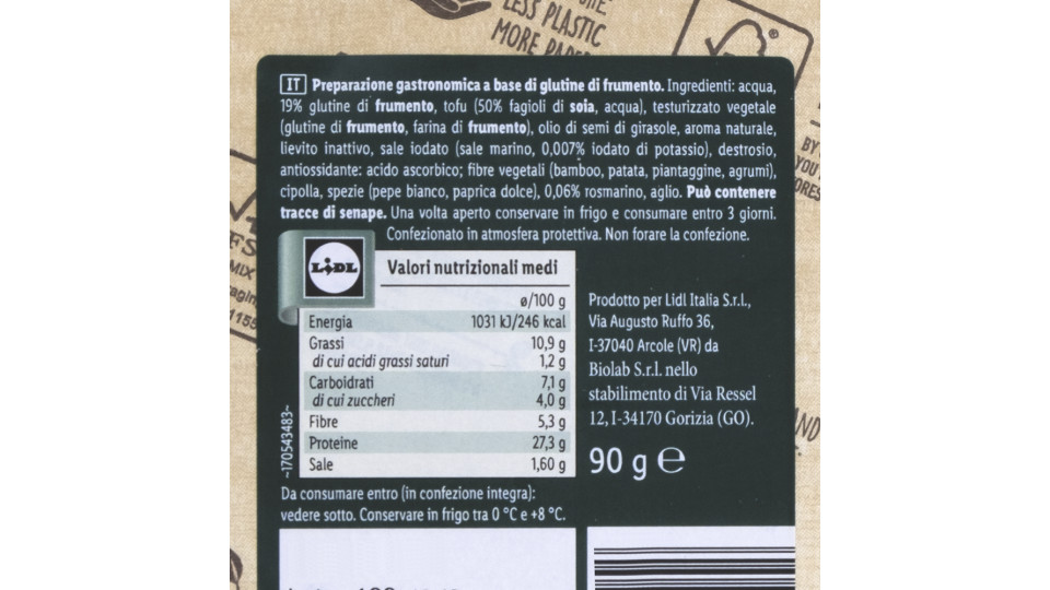 Affettato Vegetale Delicato