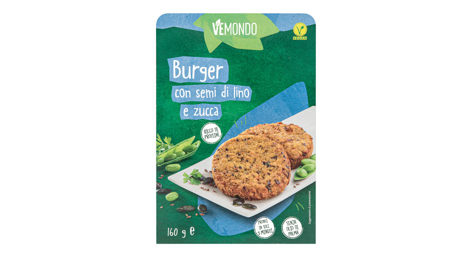 Burger Vegetali con Semi di Lino e Zucca