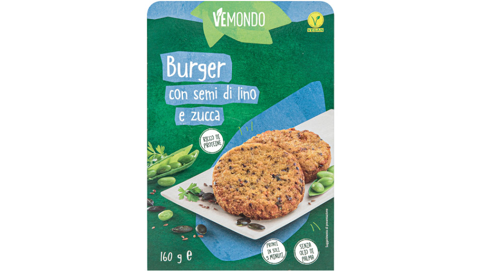 Burger Vegetali con Semi di Lino e Zucca