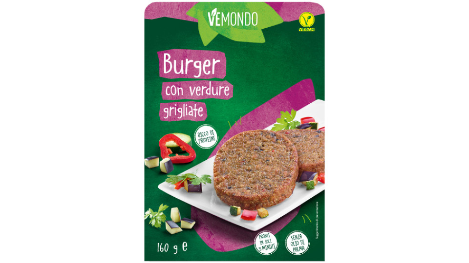 Burger Vegetali con Verdure Grigliate