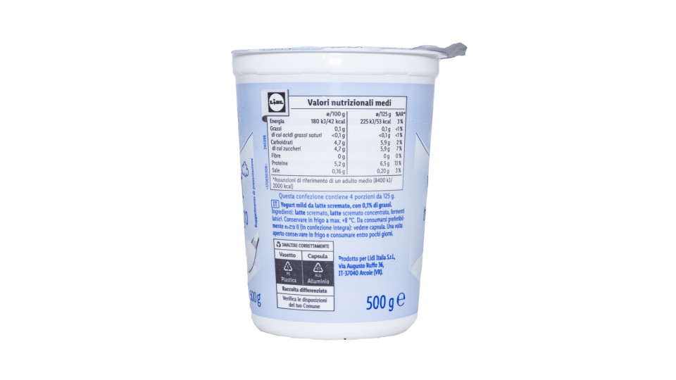 Yogurt Bianco Magro 0,1%