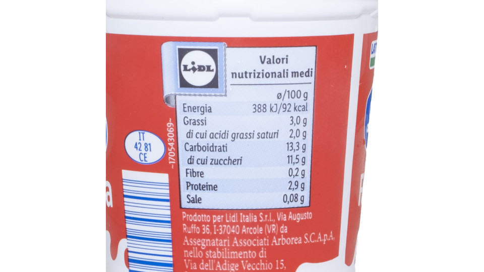 Yogurt Intero Fragola