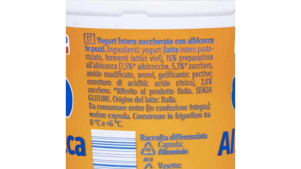 Yogurt Intero Albicocca