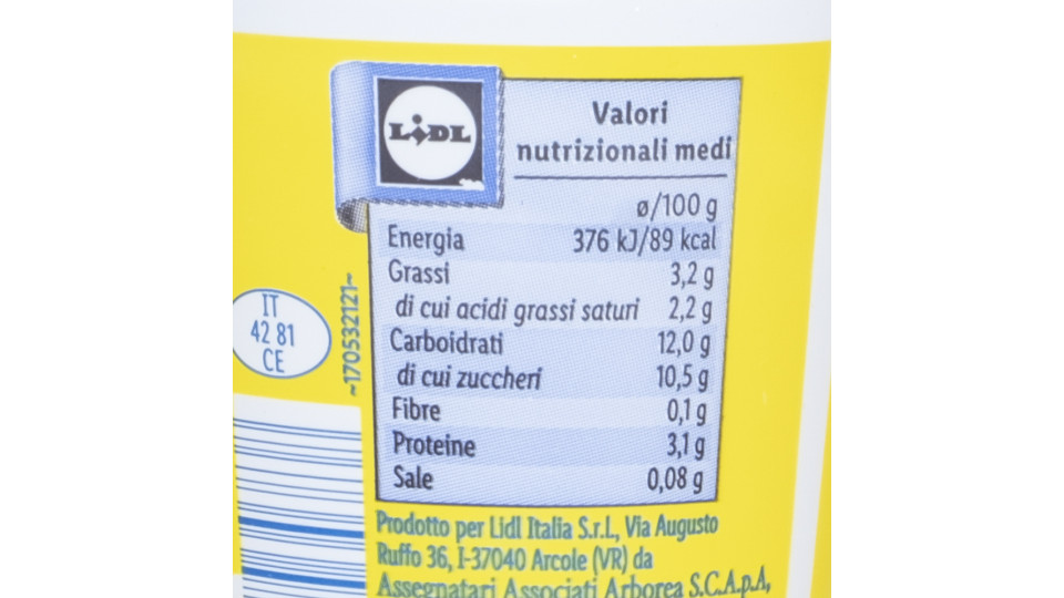 Yogurt Intero Limone