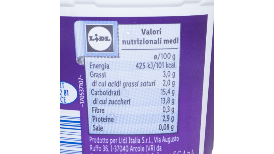 Yogurt Intero Frutti di Bosco