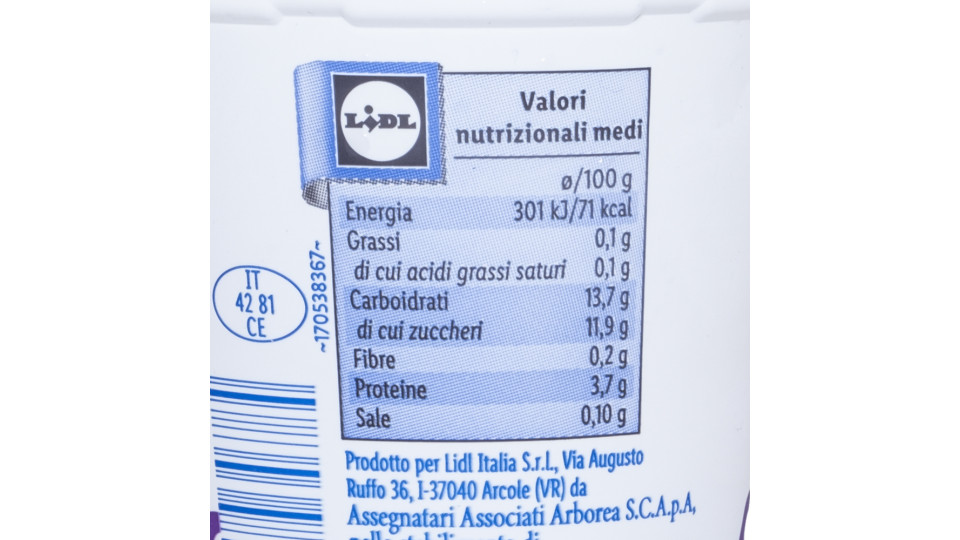 Yogurt Magro Frutti di Bosco