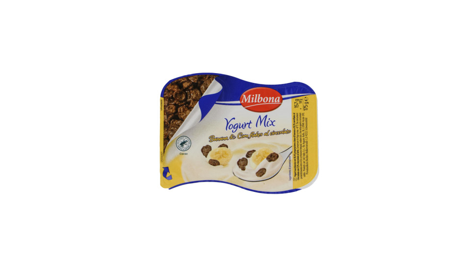Yogurt alla Banana con Cornflakes al Cioccolato
