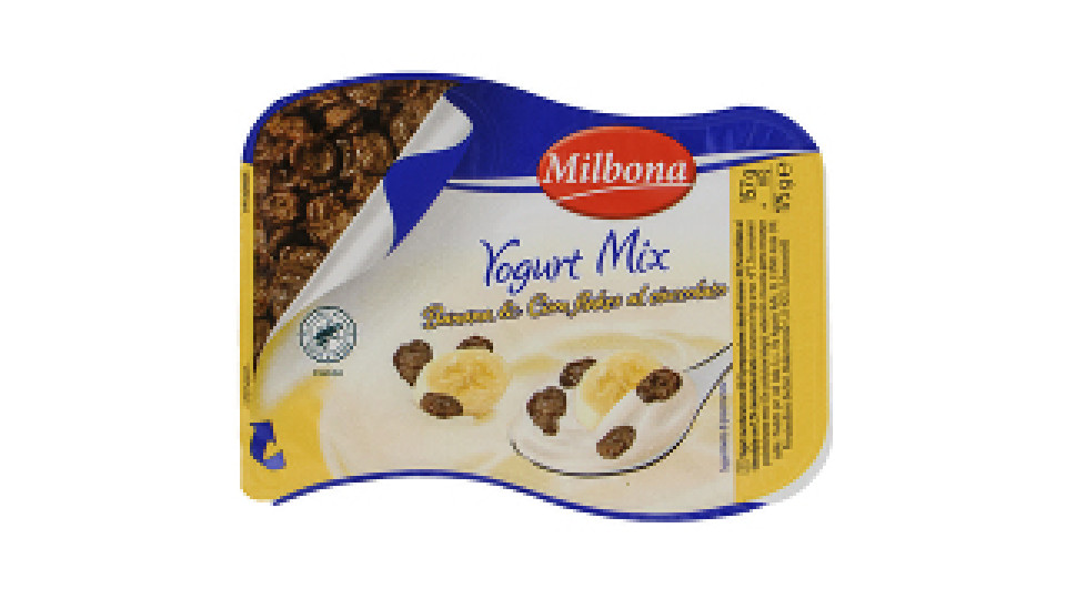 Yogurt alla Banana con Cornflakes al Cioccolato
