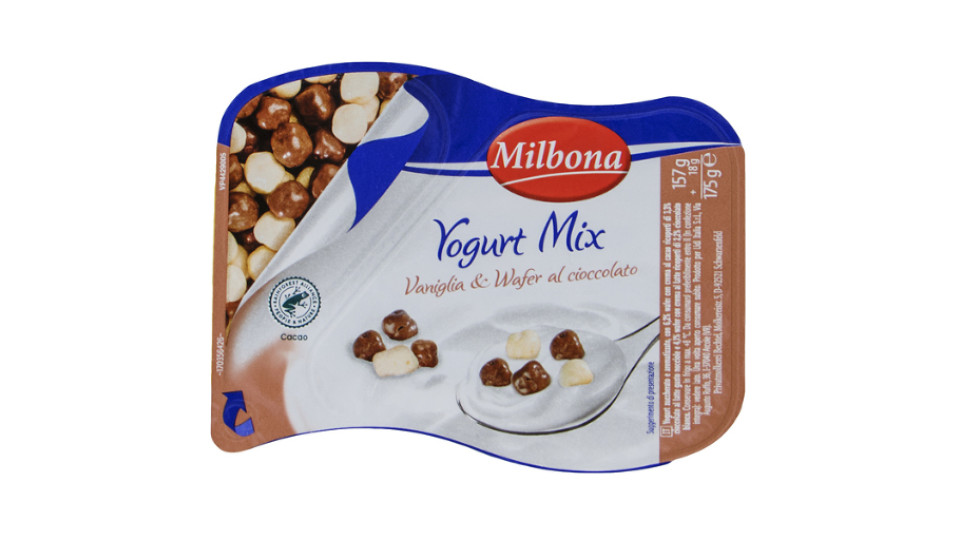 Yogurt con Cubetti di Wafer