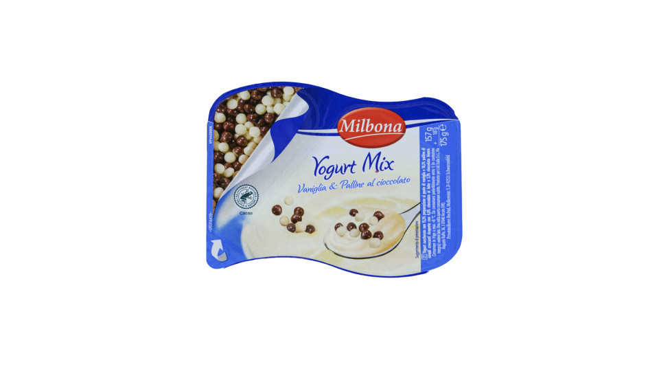 Yogurt alla Vaniglia con Palline di Cioccolato