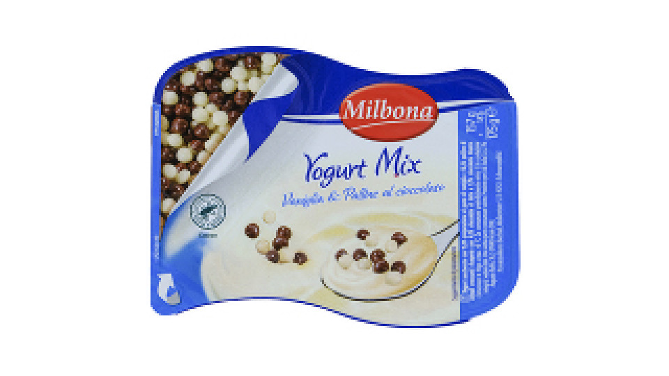 Yogurt alla Vaniglia con Palline di Cioccolato
