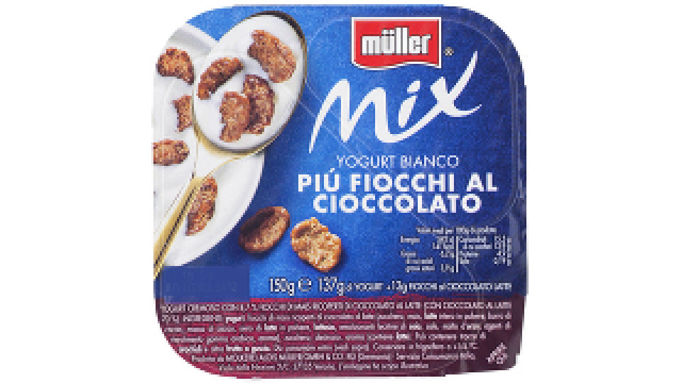 Mix Yogurt Bianco Più Fiocchi al Cioccolato