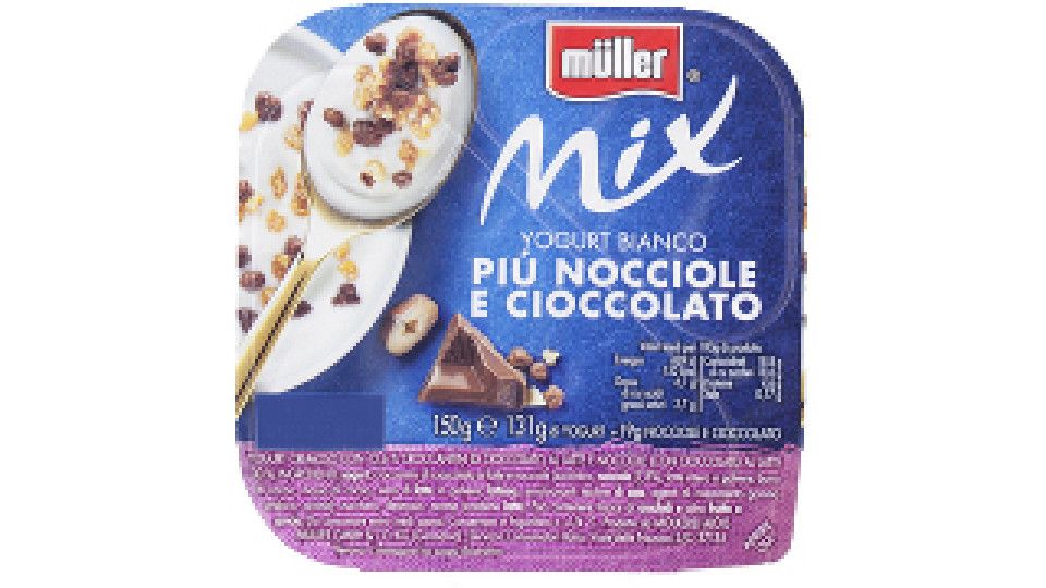 Mix Yogurt Bianco Più Nocciole e Cioccolato