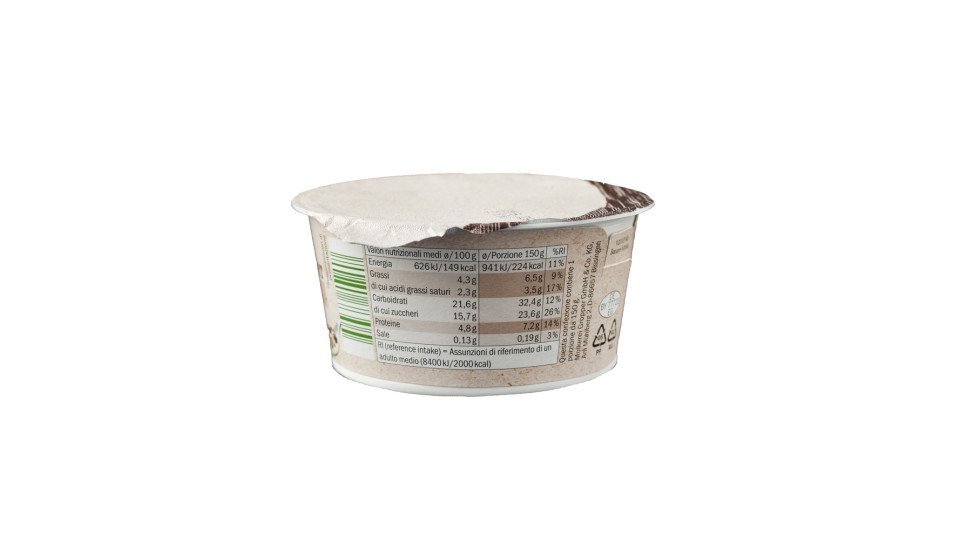 Yogurt alla Banana con Müsli e Cioccolato al Latte