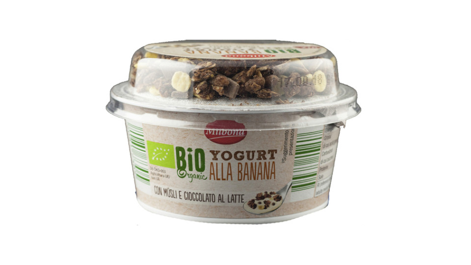 Yogurt alla Banana con Müsli e Cioccolato al Latte