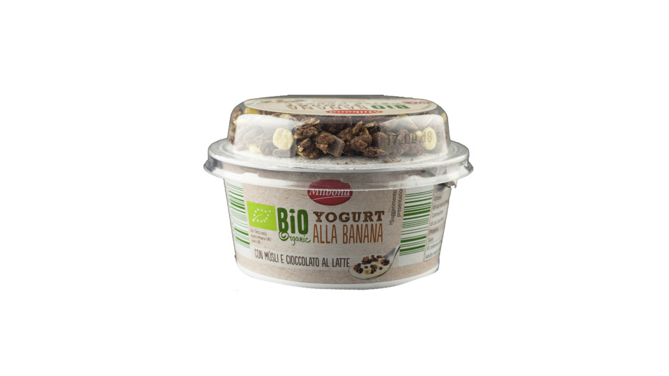 Yogurt alla Banana con Müsli e Cioccolato al Latte