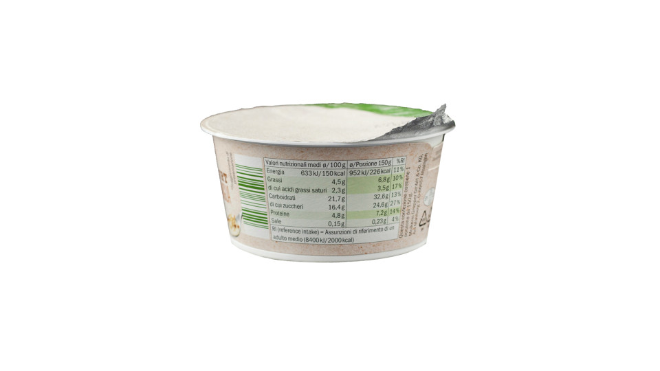 Yogurt alla Vaniglia con Muesli, Nocciole e Mandorle