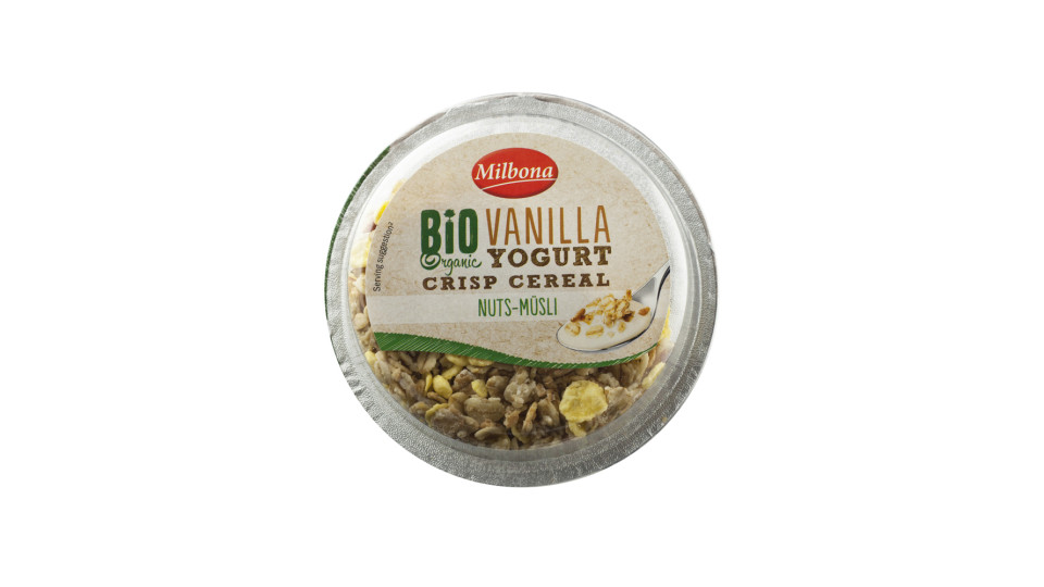 Yogurt alla Vaniglia con Muesli, Nocciole e Mandorle