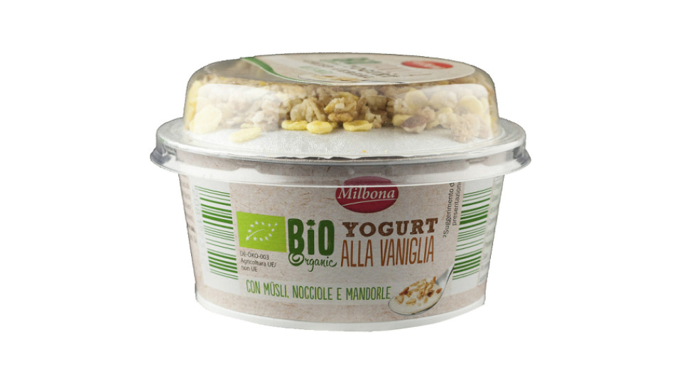 Yogurt alla Vaniglia con Muesli, Nocciole e Mandorle