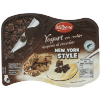 Yogurt New York con Cookies Ricoperti di Cioccolato