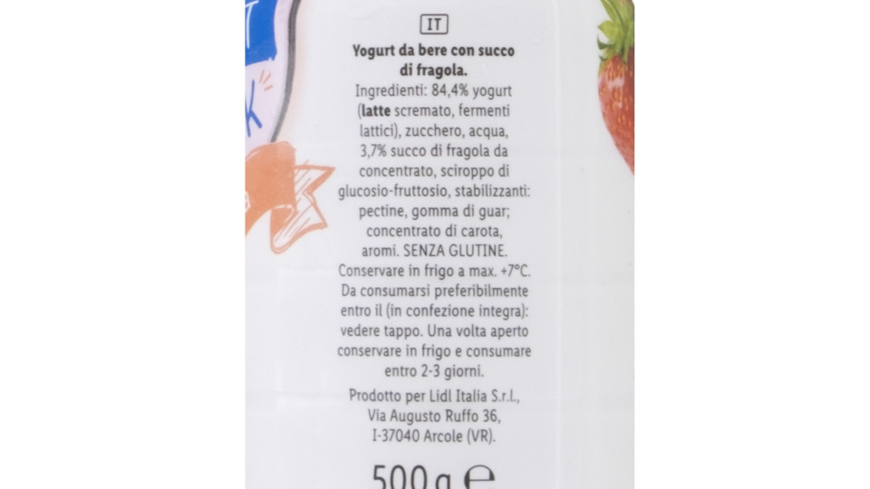 Yogurt da Bere Fragola