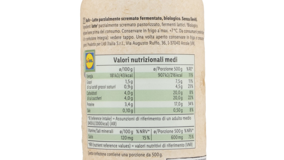 Kefir Biologico Delicato Bianco