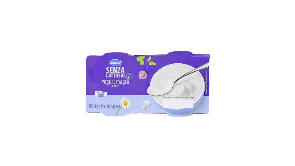 Yogurt Bianco Magro senza Lattosio