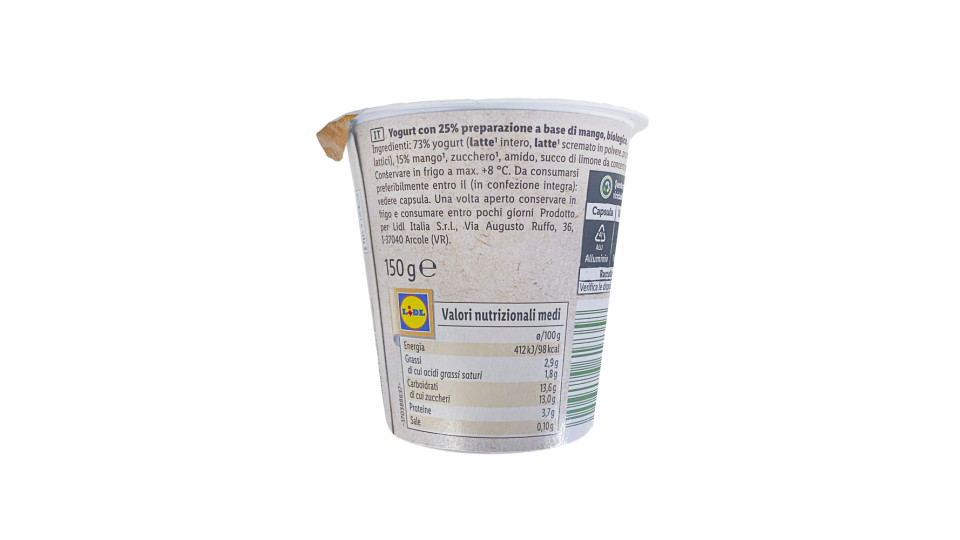 Yogurt Bio Mango