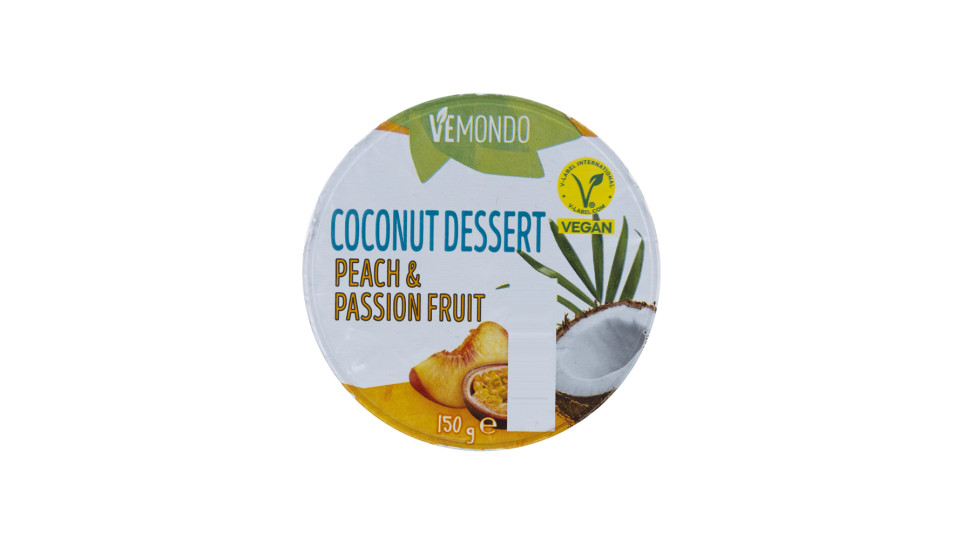 Dessert Vegano al Cocco con Pesca e Maracuja