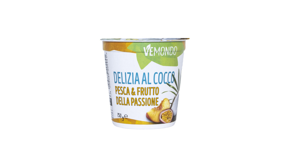 Dessert Vegano al Cocco con Pesca e Maracuja