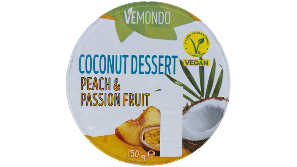 Dessert Vegano al Cocco con Pesca e Maracuja